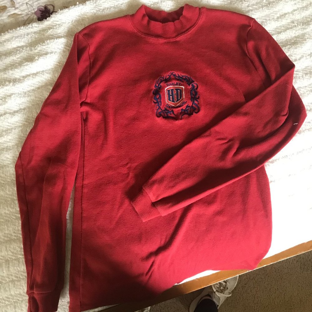 Harley-Davidson embroidered long sleeve top